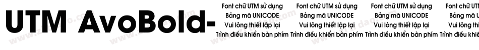UTM AvoBold字体转换